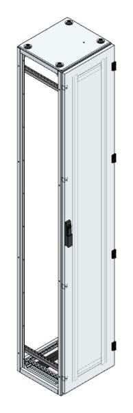 MEHLER - Alu-Anreihschrank BxHxT 400x2200x400mm o. Rückwand, o. Seitenwand, m. Türe 1fl.