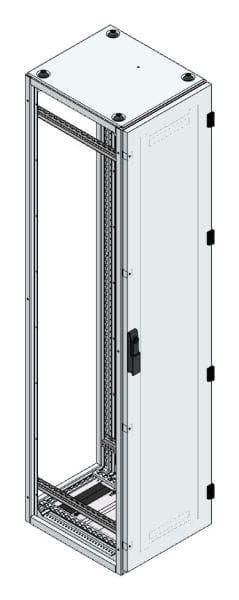 MEHLER - Alu-Anreihschrank BxHxT 400x1800x500mm o. Rückwand, o. Seitenwand, m. Türe 1fl.