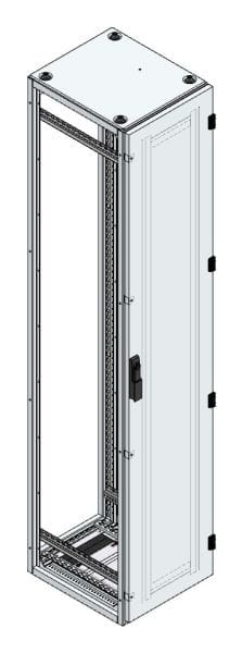 MEHLER - Alu-Anreihschrank BxHxT 400x2000x500mm o. Rückwand, o. Seitenwand, m. Türe 1fl.
