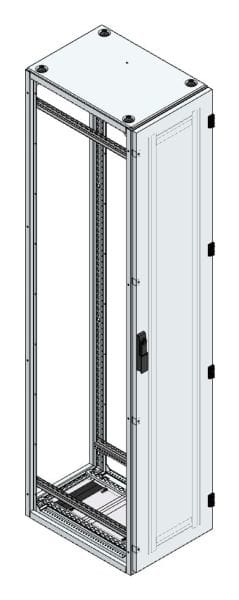MEHLER - Alu-Anreihschrank BxHxT 400x2000x600mm o. Rückwand, o. Seitenwand, m. Türe 1fl.