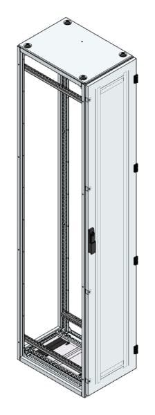 MEHLER - Alu-Anreihschrank BxHxT 400x2200x600mm o. Rückwand, o. Seitenwand, m. Türe 1fl.