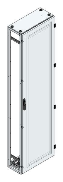 MEHLER - Alu-Anreihschrank BxHxT 600x2200x300mm o. Rückwand, o. Seitenwand, m. Türe 1fl.