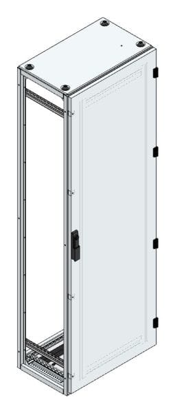 MEHLER - Alu-Anreihschrank BxHxT 600x1800x400mm o. Rückwand, o. Seitenwand, m. Türe 1fl.