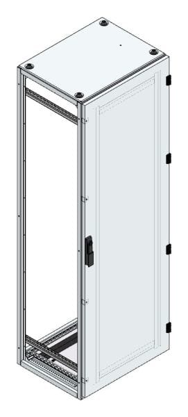 MEHLER - Alu-Anreihschrank BxHxT 600x1800x500mm o. Rückwand, o. Seitenwand, m. Türe 1fl.