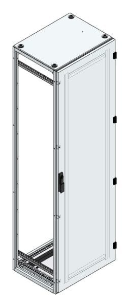 MEHLER - Alu-Anreihschrank BxHxT 600x2000x500mm o. Rückwand, o. Seitenwand, m. Türe 1fl.