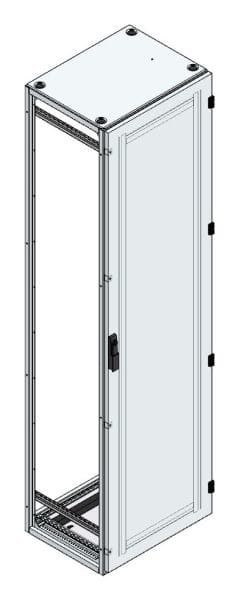 MEHLER - Alu-Anreihschrank BxHxT 600x2200x500mm o. Rückwand, o. Seitenwand, m. Türe 1fl.