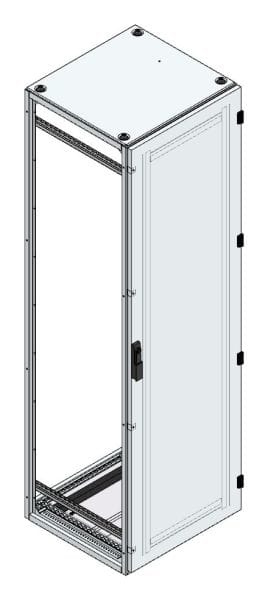 MEHLER - Alu-Anreihschrank BxHxT 600x2000x600mm o. Rückwand, o. Seitenwand, m. Türe 1fl.