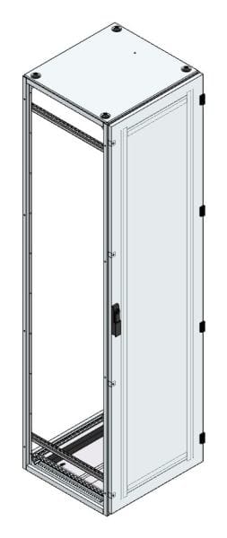 MEHLER - Alu-Anreihschrank BxHxT 600x2200x600mm o. Rückwand, o. Seitenwand, m. Türe 1fl.