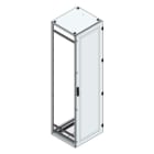 MEHLER - Alu-Anreihschrank BxHxT 600x2200x600mm o. Rückwand, o. Seitenwand, m. Türe 1fl.