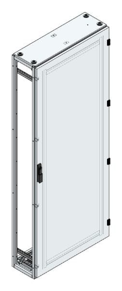 MEHLER - Alu-Anreihschrank BxHxT 800x2000x300mm o. Rückwand, o. Seitenwand, m. Türe 1fl.