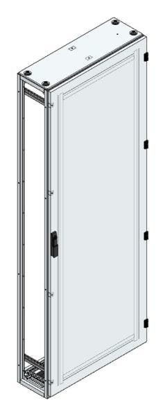 MEHLER - Alu-Anreihschrank BxHxT 800x2200x300mm o. Rückwand, o. Seitenwand, m. Türe 1fl.