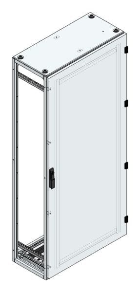 MEHLER - Alu-Anreihschrank BxHxT 800x1800x400mm o. Rückwand, o. Seitenwand, m. Türe 1fl.