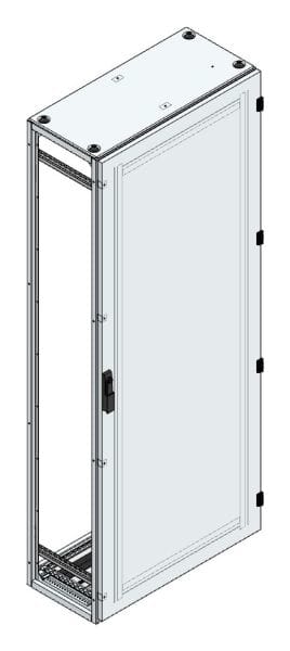 MEHLER - Alu-Anreihschrank BxHxT 800x2000x400mm o. Rückwand, o. Seitenwand, m. Türe 1fl.