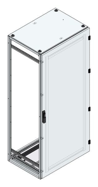 MEHLER - Alu-Anreihschrank BxHxT 800x1800x600mm o. Rückwand, o. Seitenwand, m. Türe 1fl.