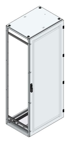MEHLER - Alu-Anreihschrank BxHxT 800x2000x600mm o. Rückwand, o. Seitenwand, m. Türe 1fl.