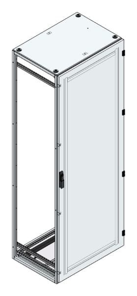MEHLER - Alu-Anreihschrank BxHxT 800x2200x600mm o. Rückwand, o. Seitenwand, m. Türe 1fl.