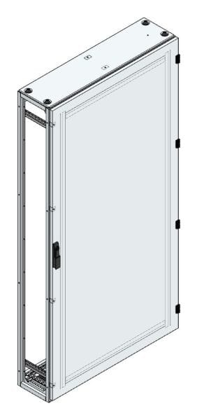 MEHLER - Alu-Anreihschrank BxHxT 1000x2000x300mm o. Rückwand, o. Seitenwand, m. Türe 1fl.