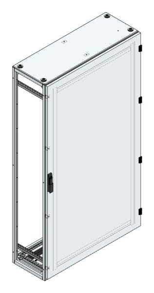 MEHLER - Alu-Anreihschrank BxHxT 1000x1800x400mm o. Rückwand, o. Seitenwand, m. Türe 1fl.