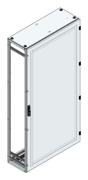 MEHLER - Alu-Anreihschrank BxHxT 1000x2000x400mm o. Rückwand, o. Seitenwand, m. Türe 1fl.