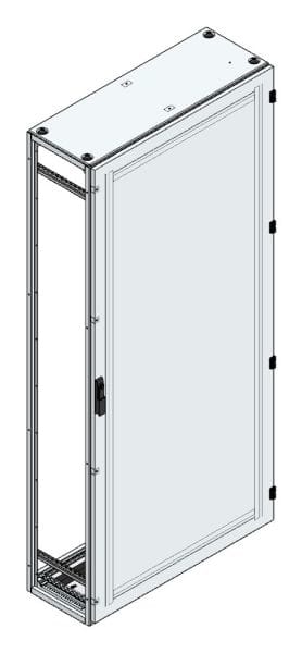 MEHLER - Alu-Anreihschrank BxHxT 1000x2200x400mm o. Rückwand, o. Seitenwand, m. Türe 1fl.