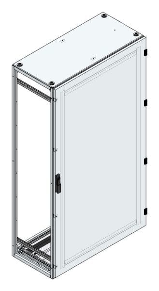 MEHLER - Alu-Anreihschrank BxHxT 1000x1800x500mm o. Rückwand, o. Seitenwand, m. Türe 1fl.