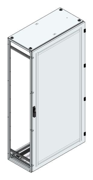 MEHLER - Alu-Anreihschrank BxHxT 1000x2000x500mm o. Rückwand, o. Seitenwand, m. Türe 1fl.