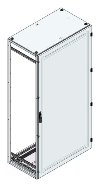 MEHLER - Alu-Anreihschrank BxHxT 1000x2000x600mm o. Rückwand, o. Seitenwand, m. Türe 1fl.
