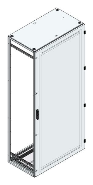 MEHLER - Alu-Anreihschrank BxHxT 1000x2200x600mm o. Rückwand, o. Seitenwand, m. Türe 1fl.
