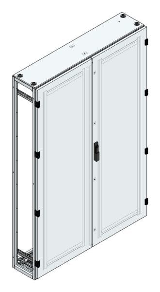 MEHLER - Alu-Anreihschrank BxHxT 1200x1800x300mm o. Rückwand, o. Seitenwand, m. Türe 2fl.