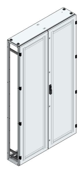 MEHLER - Alu-Anreihschrank BxHxT 1200x2200x300mm o. Rückwand, o. Seitenwand, m. Türe 2fl.