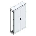 MEHLER - Alu-Anreihschrank BxHxT 1200x2000x400mm o. Rückwand, o. Seitenwand, m. Türe 2fl.