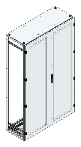 MEHLER - Alu-Anreihschrank BxHxT 1200x2000x500mm o. Rückwand, o. Seitenwand, m. Türe 2fl.