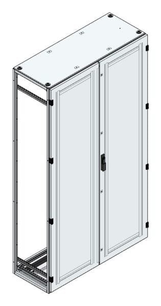 MEHLER - Alu-Anreihschrank BxHxT 1200x2200x500mm o. Rückwand, o. Seitenwand, m. Türe 2fl.