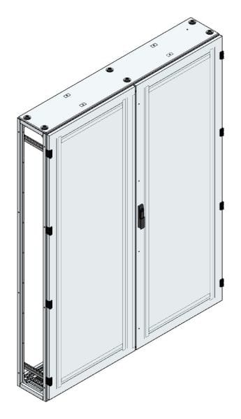 MEHLER - Alu-Anreihschrank BxHxT 1500x2000x300mm o. Rückwand, o. Seitenwand, m. Türe 2fl.