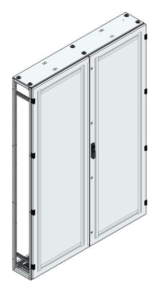 MEHLER - Alu-Anreihschrank BxHxT 1500x2200x300mm o. Rückwand, o. Seitenwand, m. Türe 2fl.