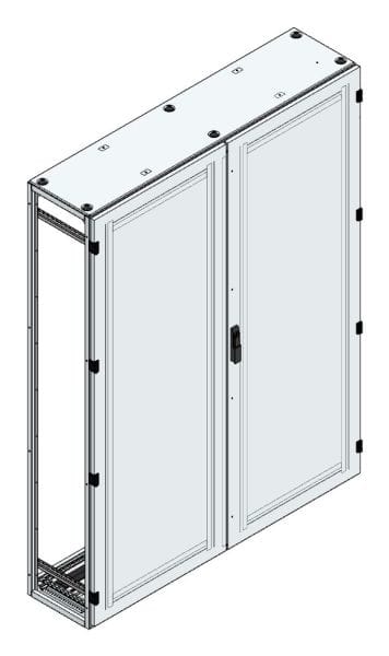 MEHLER - Alu-Anreihschrank BxHxT 1500x2000x400mm o. Rückwand, o. Seitenwand, m. Türe 2fl.