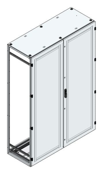 MEHLER - Alu-Anreihschrank BxHxT 1500x2200x600mm o. Rückwand, o. Seitenwand, m. Türe 2fl.