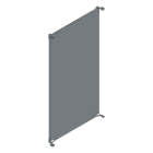 MEHLER - schwere Montageplatte für TSRM-D Höhe 1800mm
