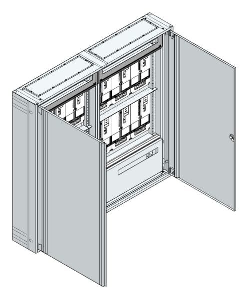 MEHLER - AP-Zählerverteiler+RW Steiermark für TN-Netz, außen B1480xH1390xT250mm