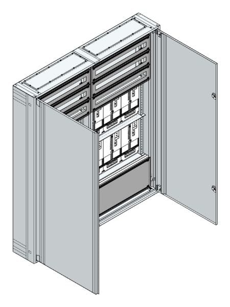 MEHLER - AP Zählerverteiler+RW NÖ Netz für TN-Netz, außen B1480xH1690xT250mm