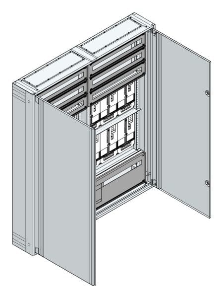 MEHLER - AP Zählerverteiler+RW OÖ, Salzburg für TN-Netz, außen B1480xH1690xT250mm