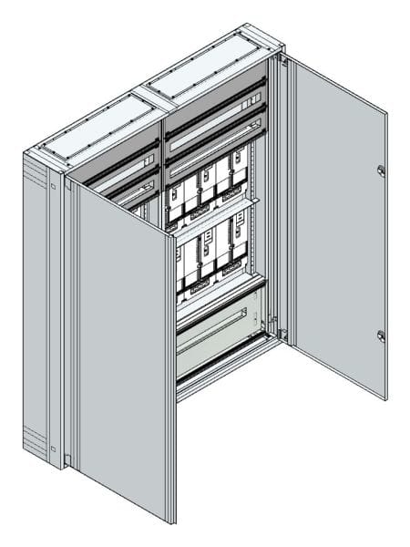 MEHLER - AP Zählerverteiler+RW Vorarlberg für TN-Netz, außen B1480xH1690xT250mm