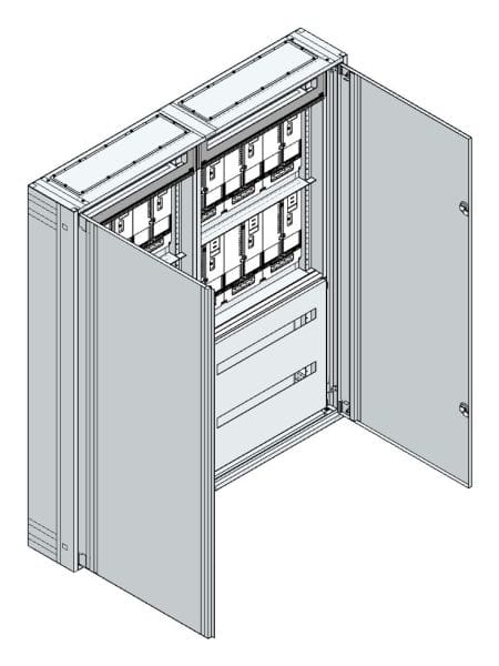MEHLER - AP-Zählerverteiler+RW Steiermark für TN-Netz, außen B1480xH1690xT250mm