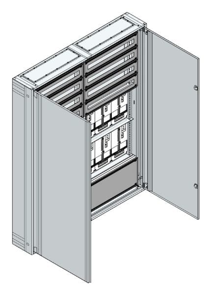 MEHLER - AP Zählerverteiler+RW NÖ Netz für TN-Netz, außen B1480xH1840xT250mm