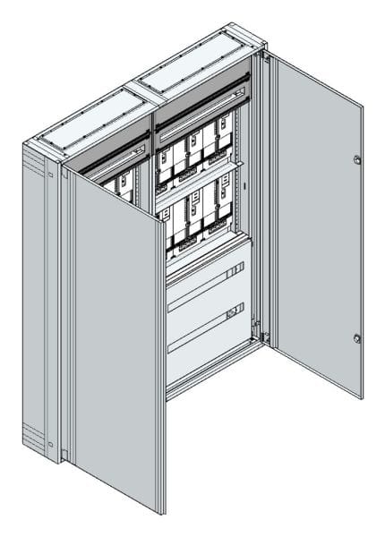 MEHLER - AP-Zählerverteiler+RW Steiermark für TN-Netz, außen B1480xH1840xT250mm