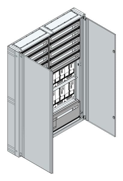 MEHLER - AP Zählerverteiler+RW OÖ, Salzburg für TN-Netz, außen B1480xH2015xT250mm