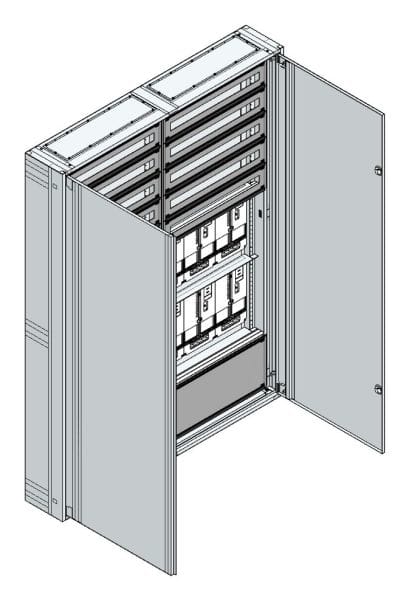 MEHLER - AP Zählerverteiler+RW Wiener Netze für TN-Netz, außen B1480xH2015xT250mm