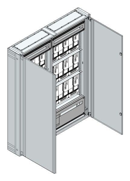 MEHLER - AP Zählerverteiler+RW OÖ, Salzburg für TN-Netz, außen B1480xH1840xT250mm