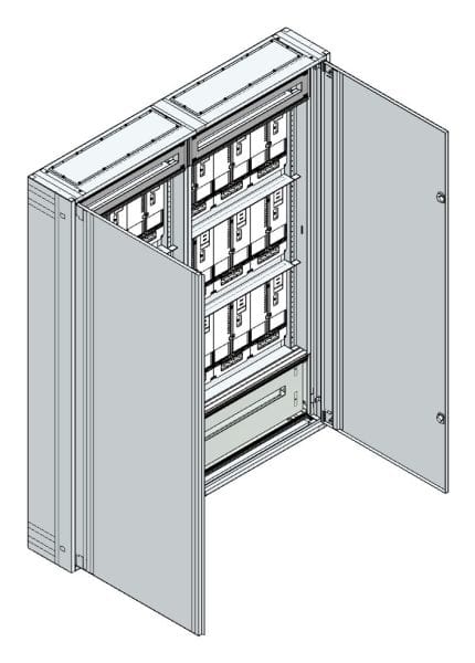 MEHLER - AP Zählerverteiler+RW Vorarlberg für TN-Netz, außen B1480xH1840xT250mm