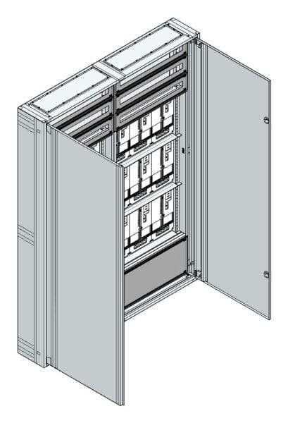 MEHLER - AP Zählerverteiler+RW NÖ Netz für TN-Netz, außen B1480xH2015xT250mm